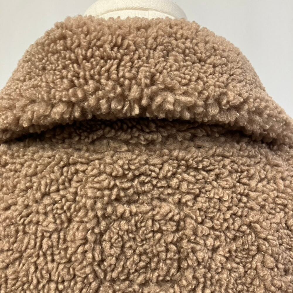 Abercrombie & Fitch Cozy Half Zip Pullover Sweatshirt Womens Small Brown Relaxed - Picture 7 of 11